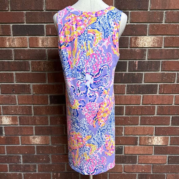 Lily Pulitzer Lilac Verbena So Snappy Turtle Ariana Swing Dress - Picture 5 of 12
